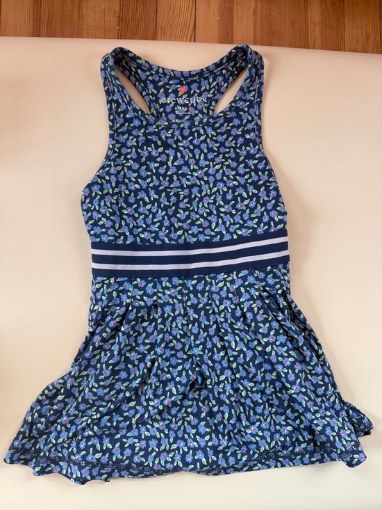 Crewcuts Other - Crewcuts‎ Navy Floral Racerback Dress with Striped Waistband